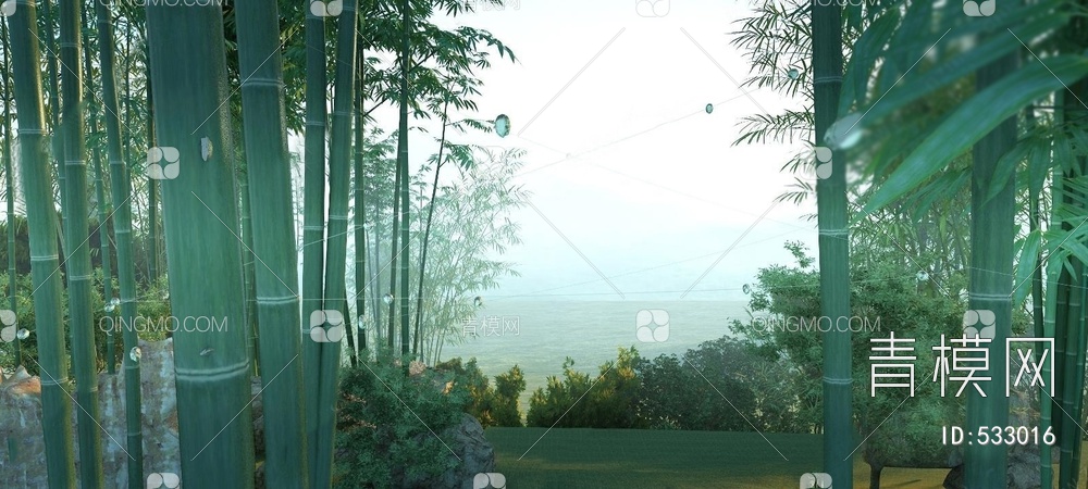 竹林景观3D模型下载【ID:533016】