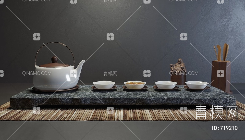 茶具3D模型下载【ID:719210】