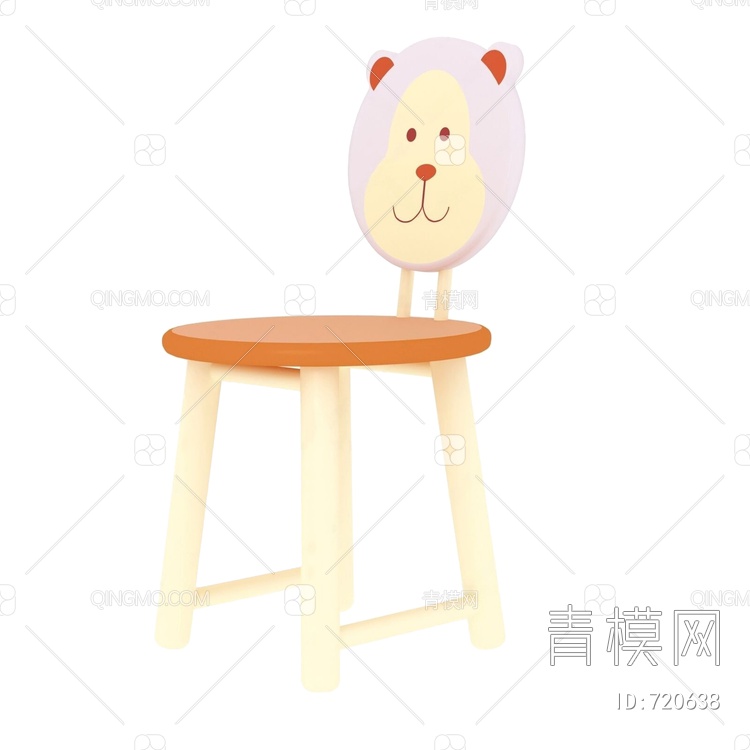 儿童椅3D模型下载【ID:720638】