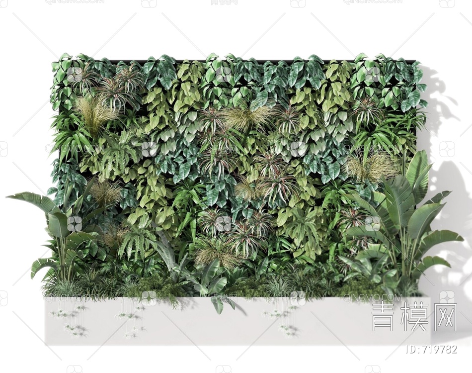 植物堆绿植堆组合3D模型下载【ID:719782】