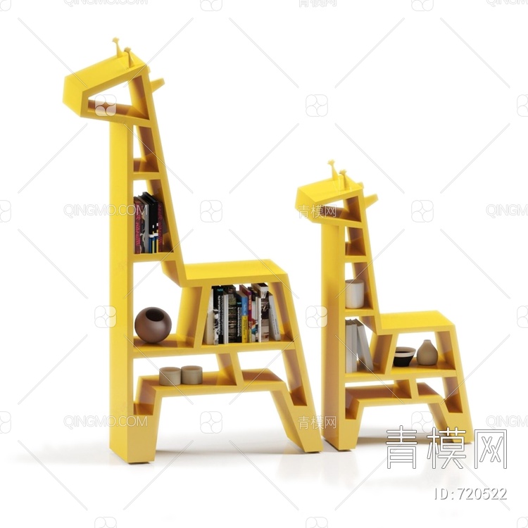 儿童书架3D模型下载【ID:720522】