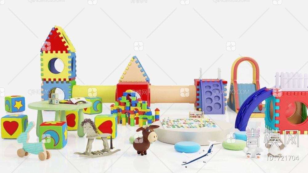 儿童玩具3D模型下载【ID:721704】