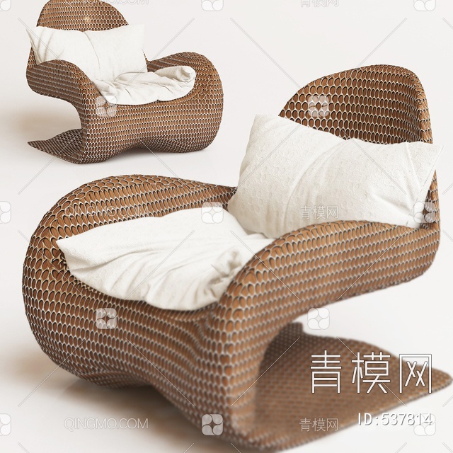 休闲椅3D模型下载【ID:537814】