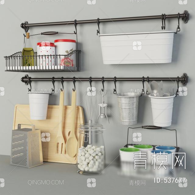 厨房器具3D模型下载【ID:537677】