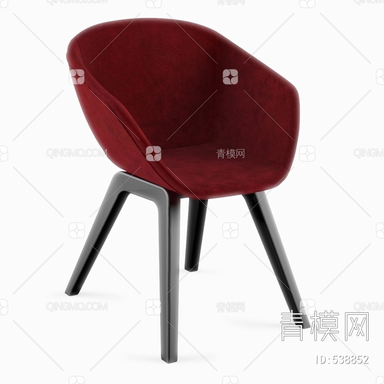 沙发椅3D模型下载【ID:538852】