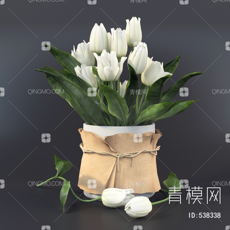 花瓶3D模型下载【ID:538338】