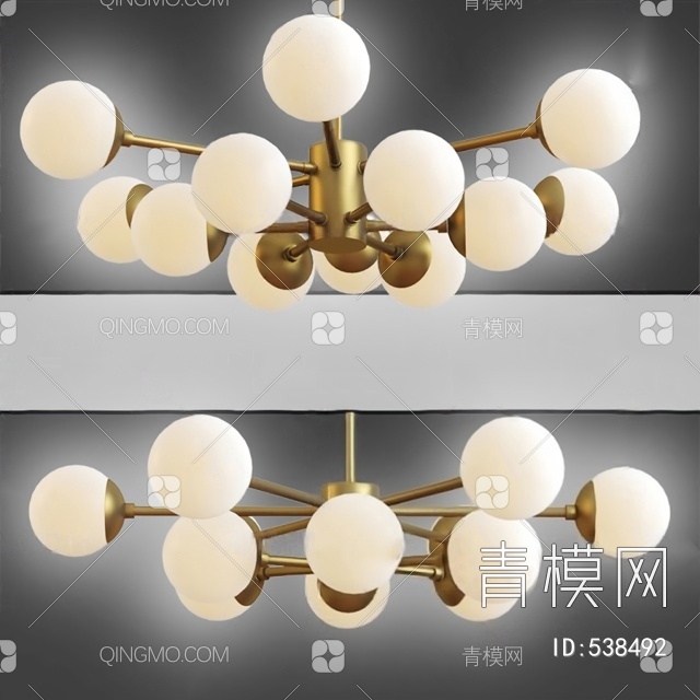 吊灯3D模型下载【ID:538492】