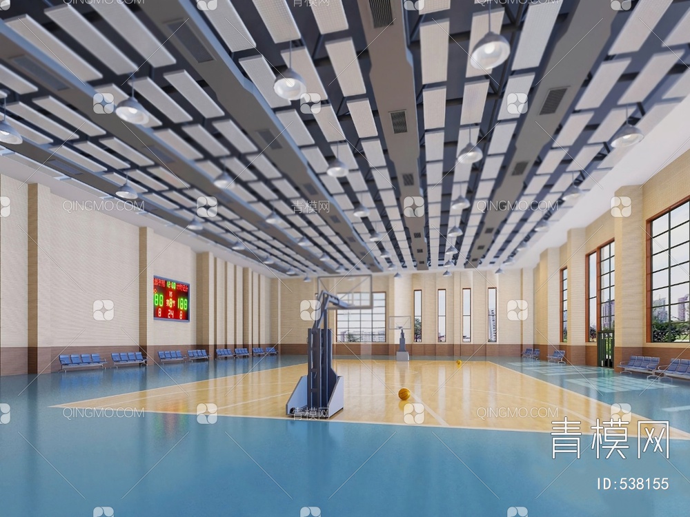 篮球场3D模型下载【ID:538155】