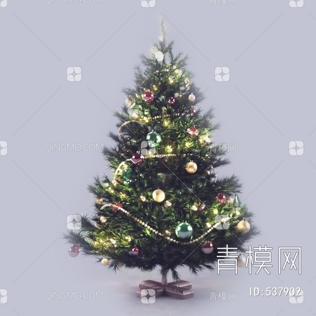 圣诞树3D模型下载【ID:537902】