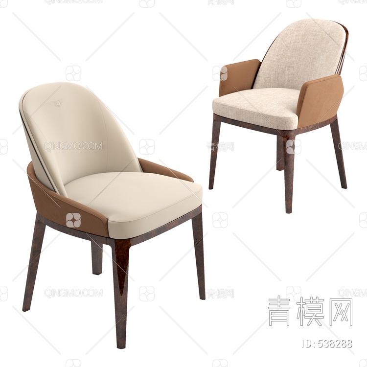 布艺单椅3D模型下载【ID:538288】
