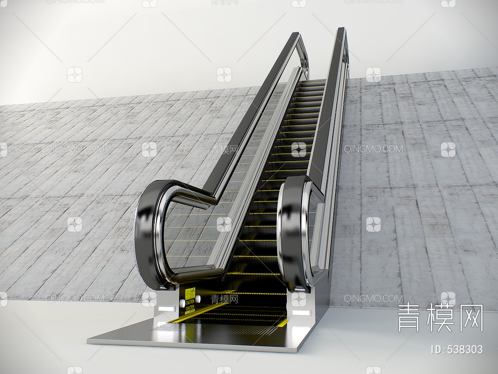 手扶电梯3D模型下载【ID:538303】