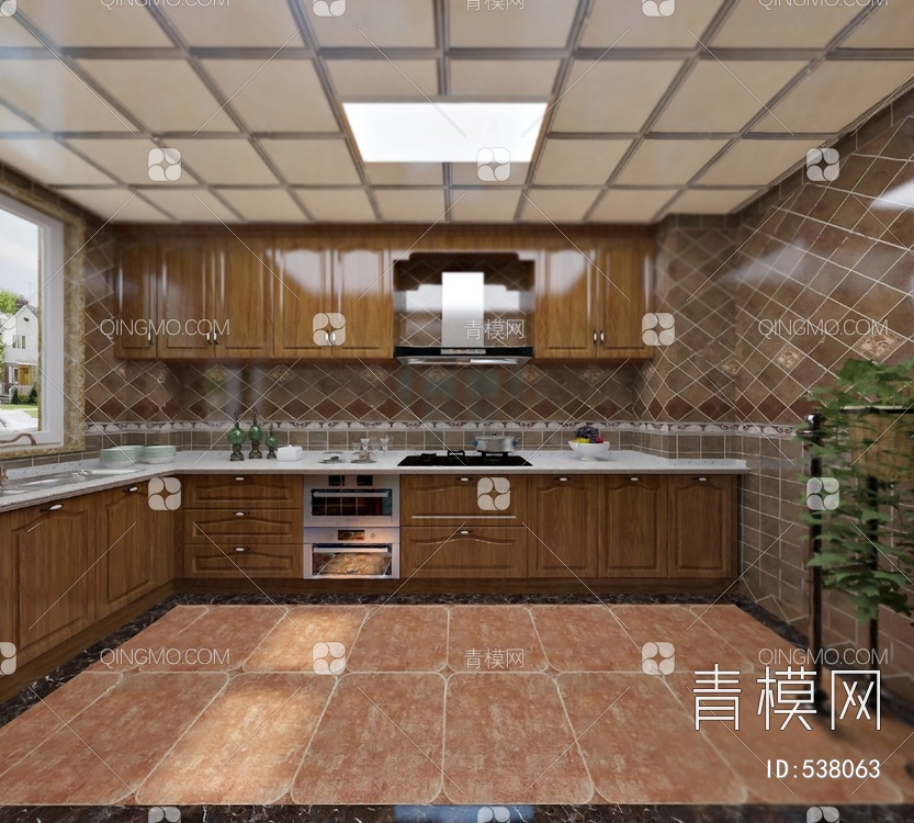 厨房3D模型下载【ID:538063】