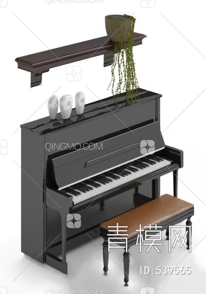 钢琴3D模型下载【ID:539565】