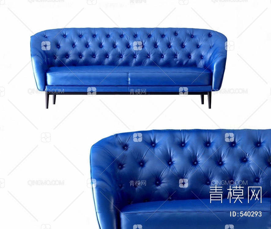 双人沙发3D模型下载【ID:540293】