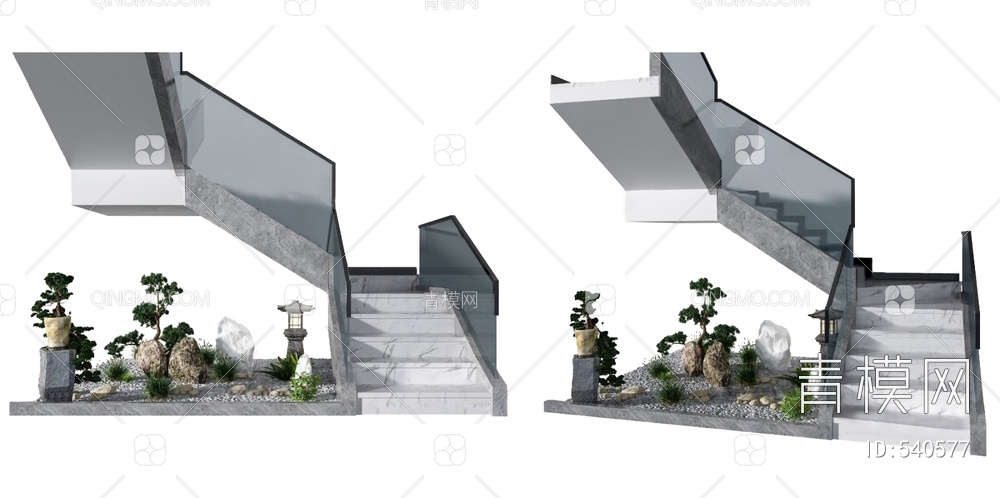 楼梯小品3D模型下载【ID:540577】