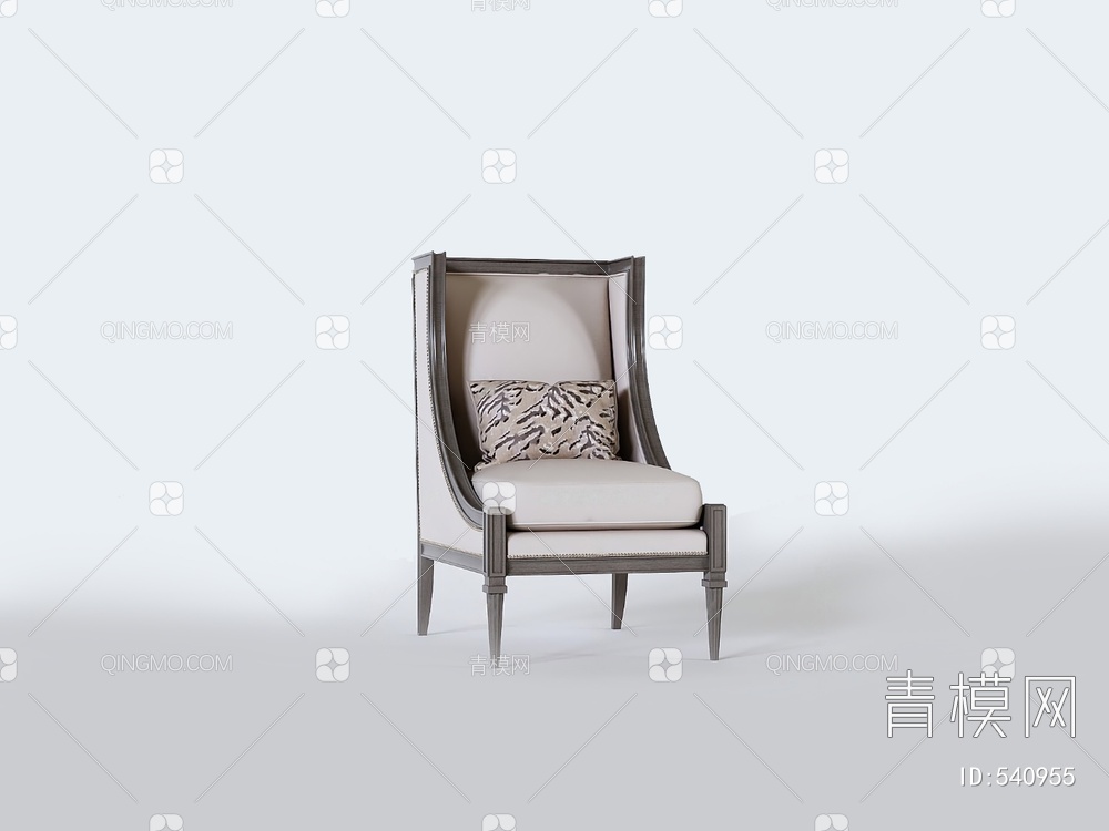 沙发椅3D模型下载【ID:540955】