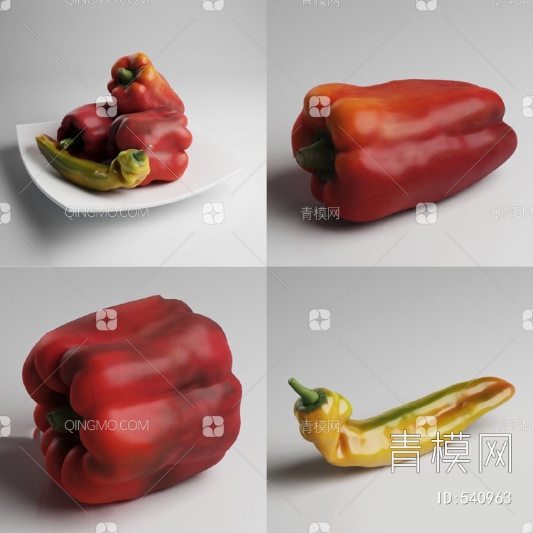 蔬菜3D模型下载【ID:540963】