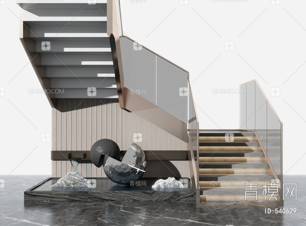 楼梯3D模型下载【ID:540629】