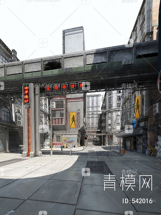 街道3D模型下载【ID:542016】