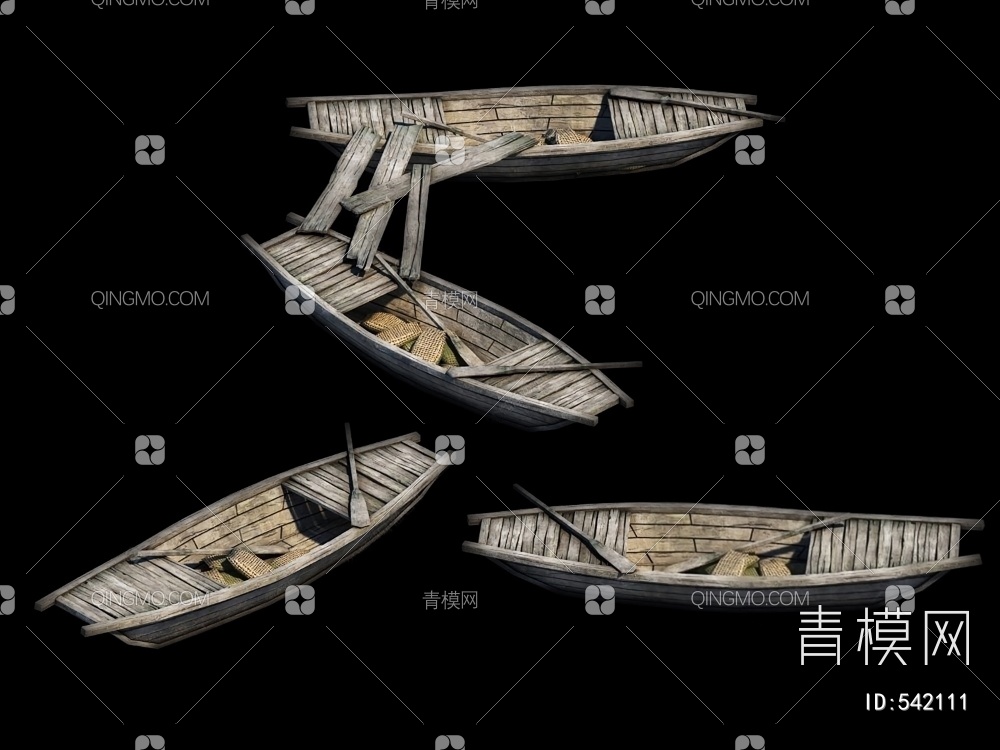 木船3D模型下载【ID:542111】