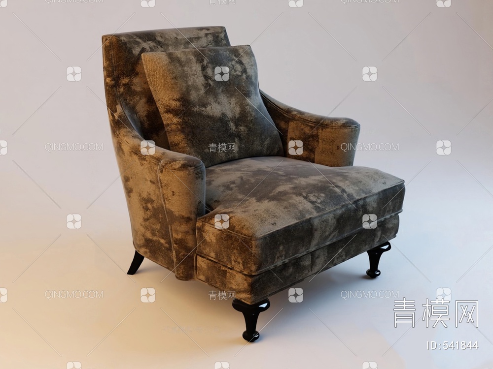 单人沙发3D模型下载【ID:541844】