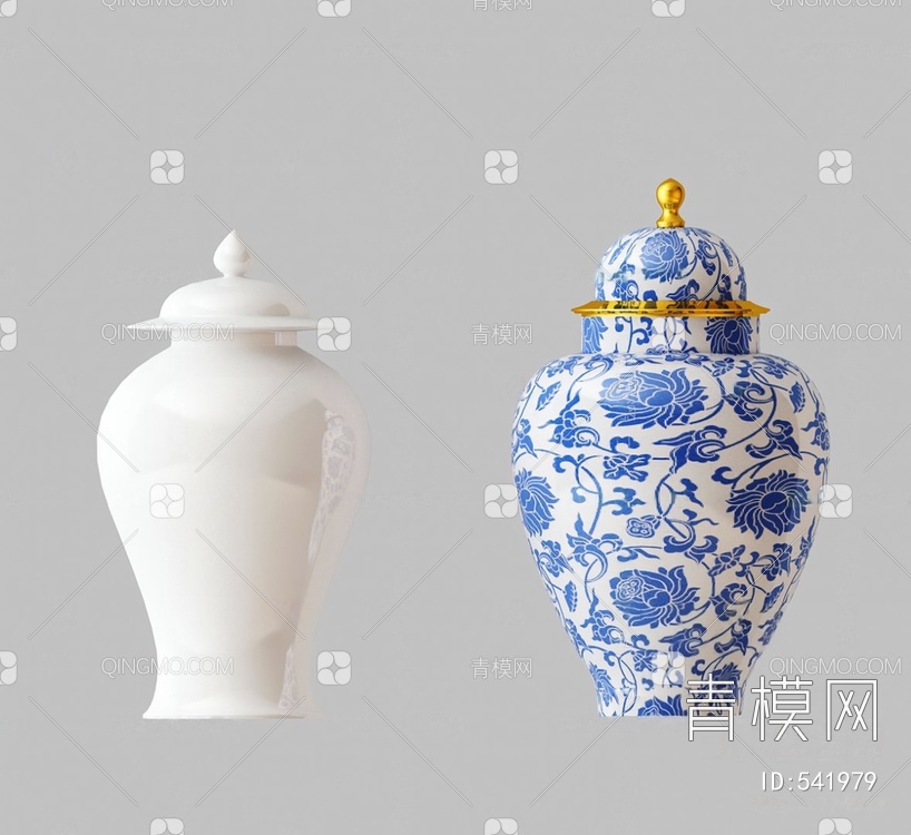 陶瓷器皿3D模型下载【ID:541979】