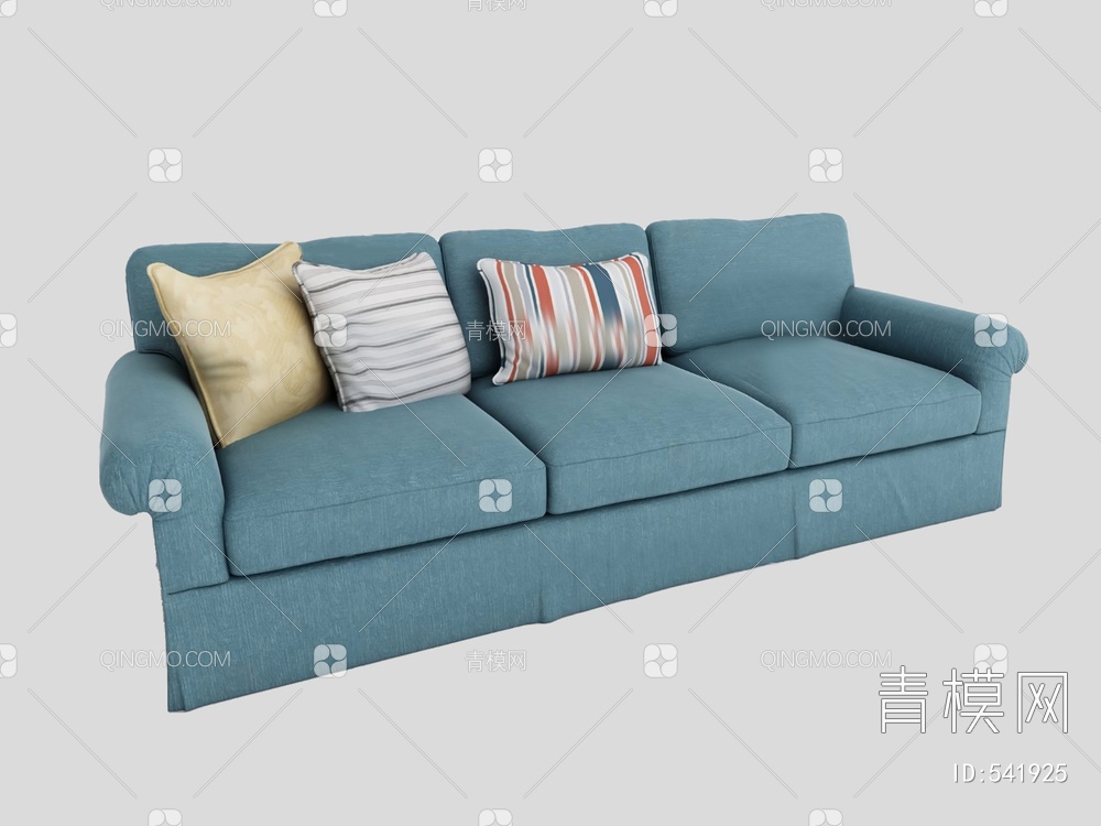 三人沙发3D模型下载【ID:541925】