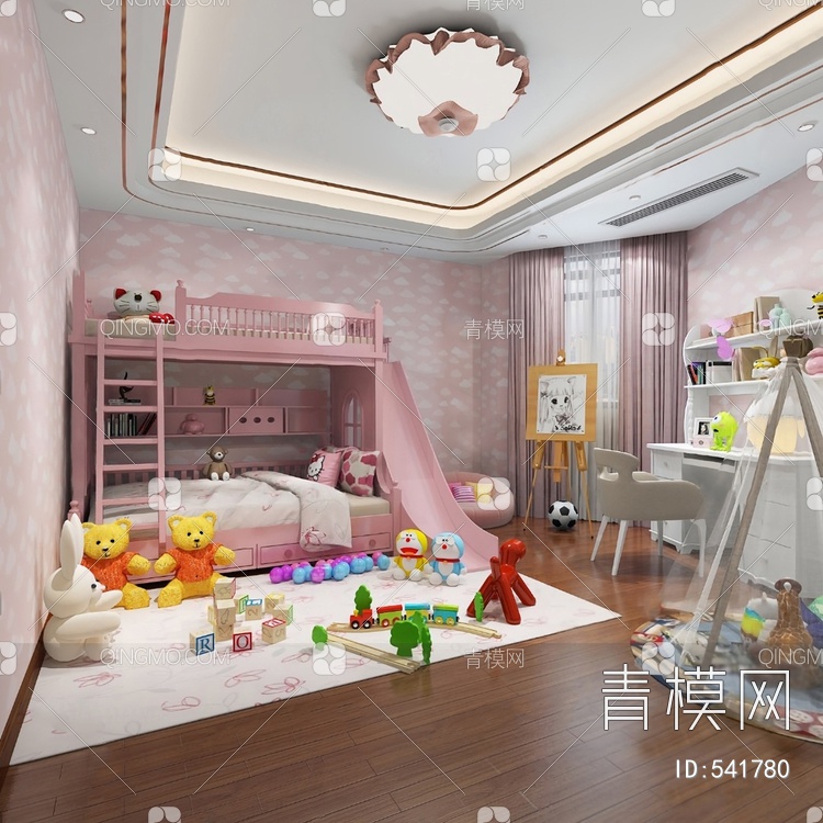 儿童房3D模型下载【ID:541780】