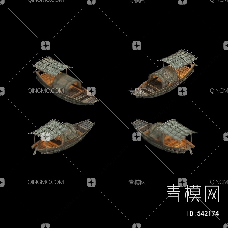 木船3D模型下载【ID:542174】
