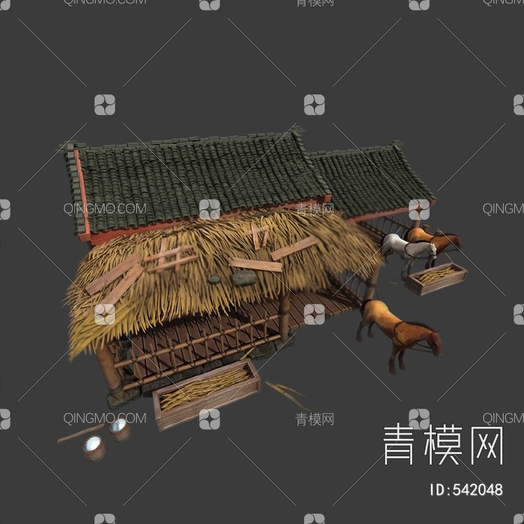 马棚3D模型下载【ID:542048】