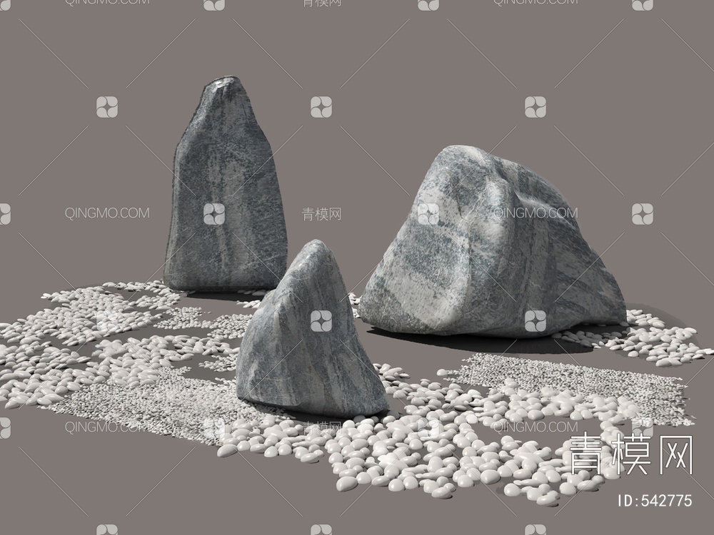 石头3D模型下载【ID:542775】