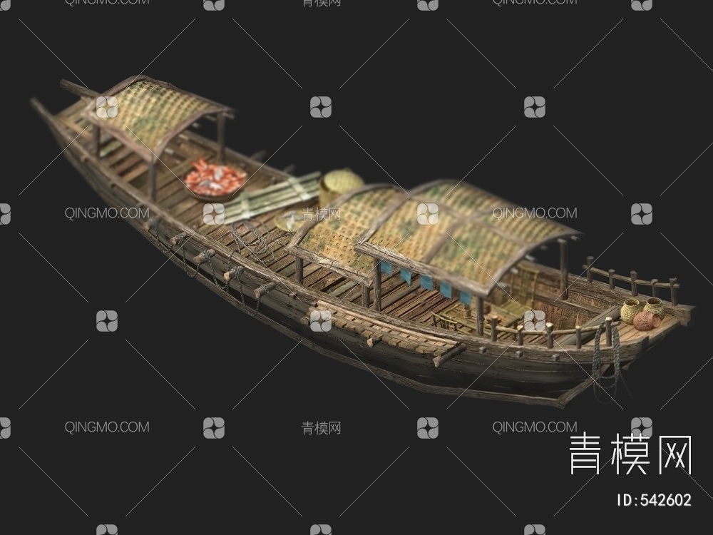 木船3D模型下载【ID:542602】