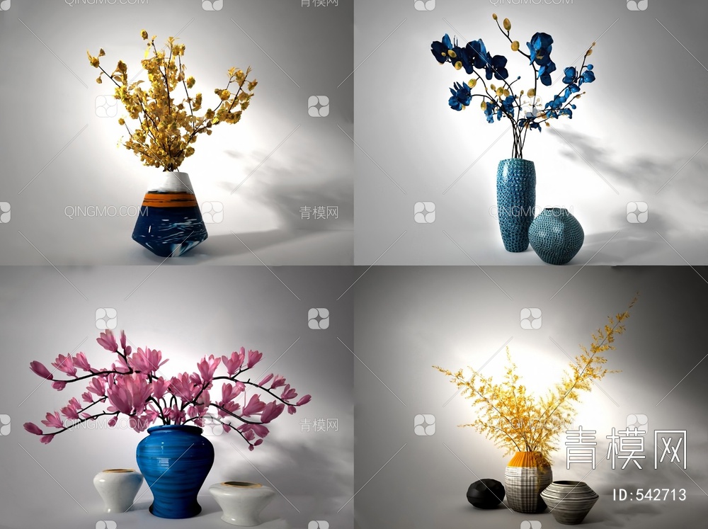 花瓶3D模型下载【ID:542713】
