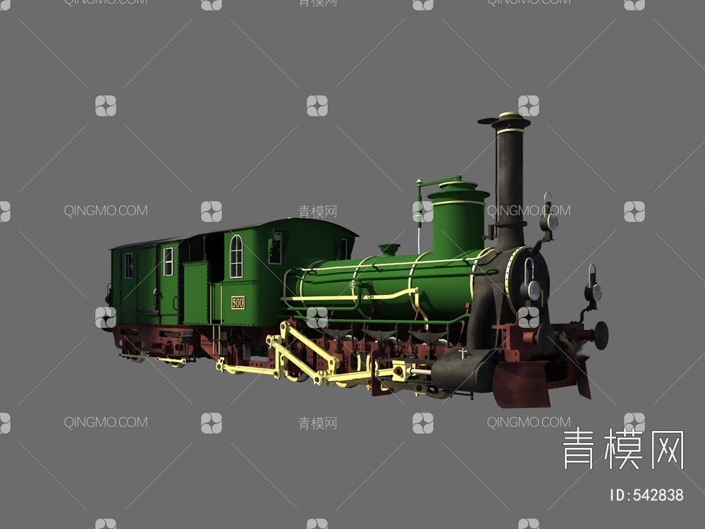 火车3D模型下载【ID:542838】