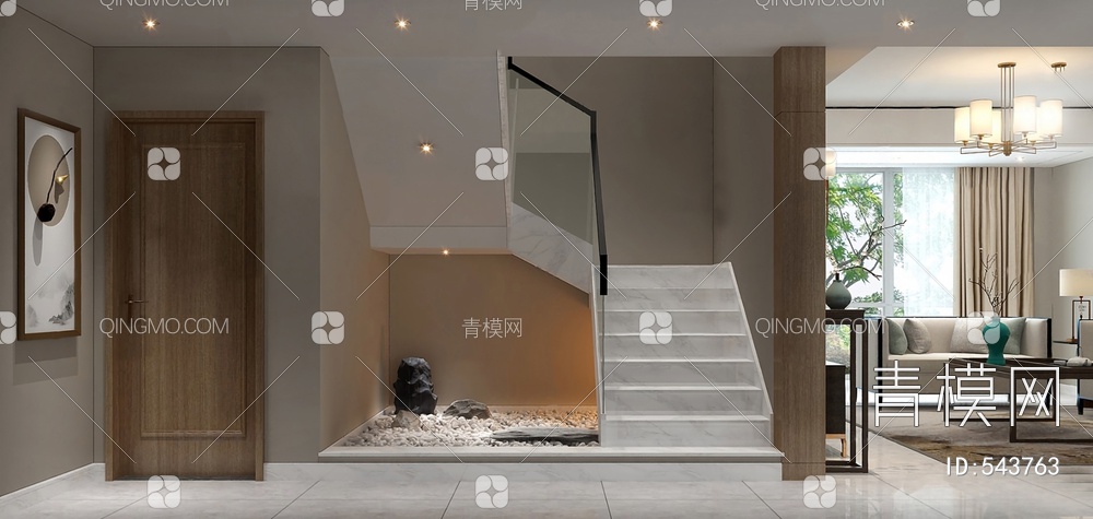 楼梯间3D模型下载【ID:543763】