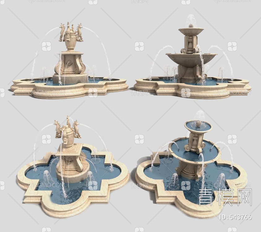 喷泉3D模型下载【ID:543766】
