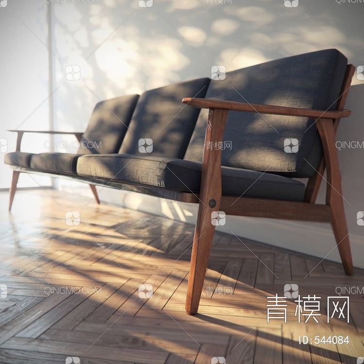 沙发椅3D模型下载【ID:544084】