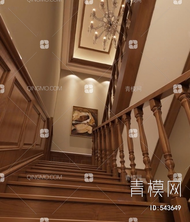楼梯间3D模型下载【ID:543649】