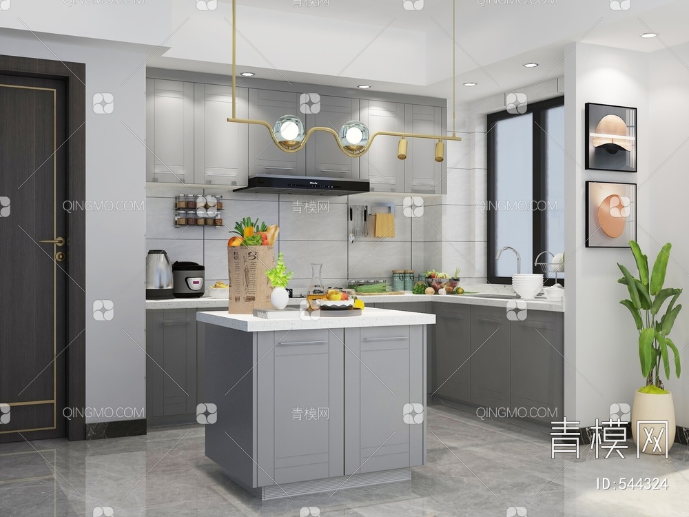 家居厨房3D模型下载【ID:544324】