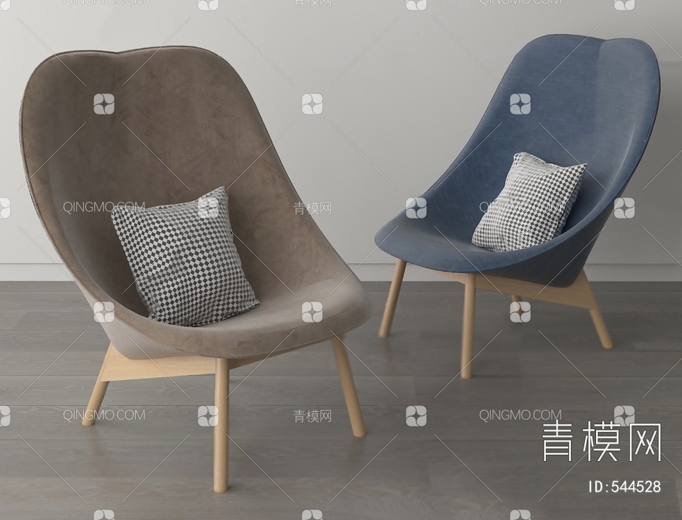 沙发椅3D模型下载【ID:544528】