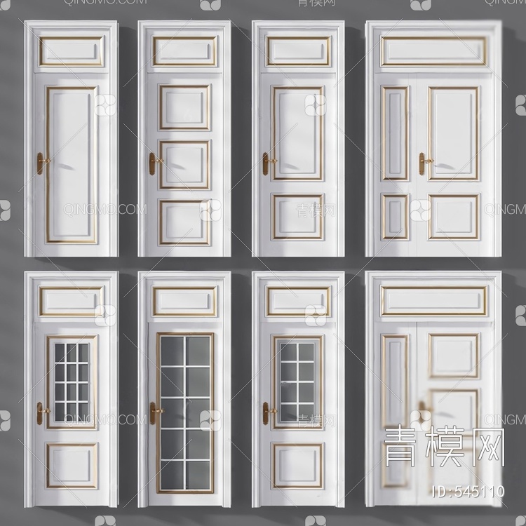 平开门3D模型下载【ID:545110】