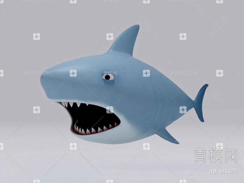 鲨鱼3D模型下载【ID:545371】