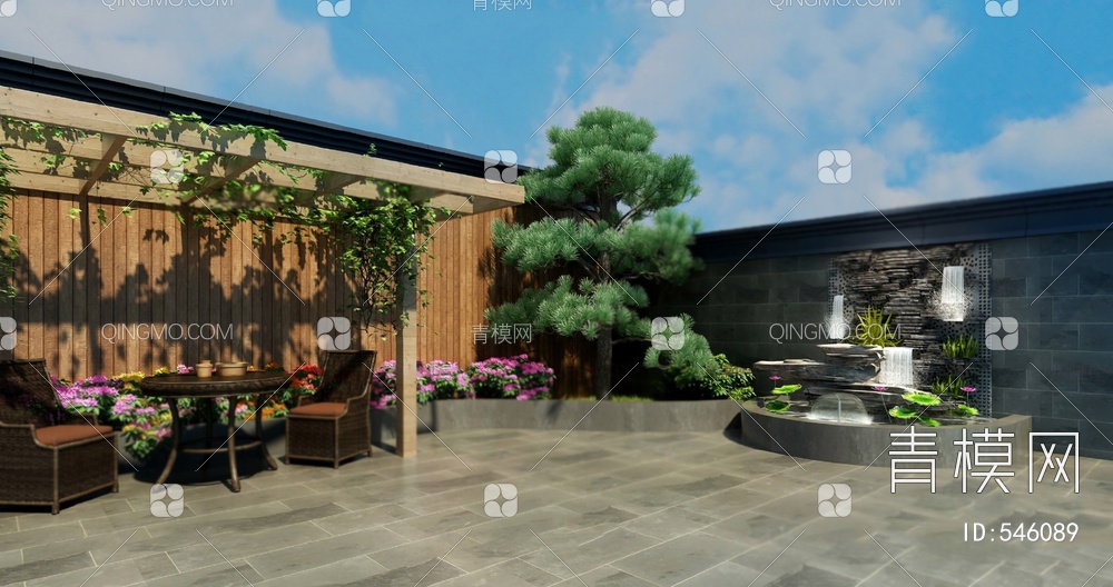 庭院3D模型下载【ID:546089】