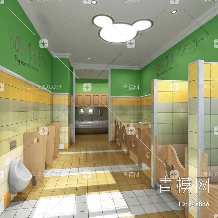 儿童卫生间3D模型下载【ID:545886】