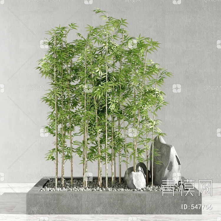 竹子盆栽3D模型下载【ID:547756】