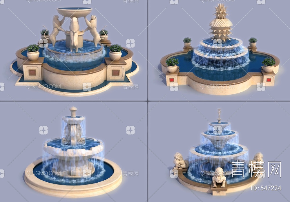 喷泉3D模型下载【ID:547224】