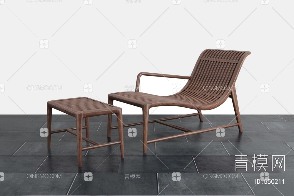 躺椅3D模型下载【ID:550211】