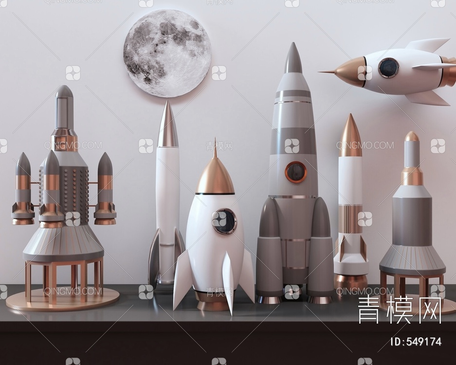 玩具火箭3D模型下载【ID:549174】
