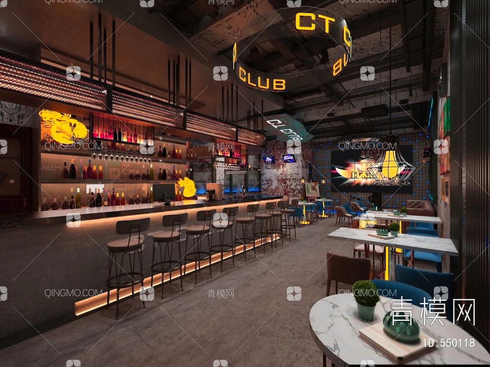 酒吧3D模型下载【ID:550118】