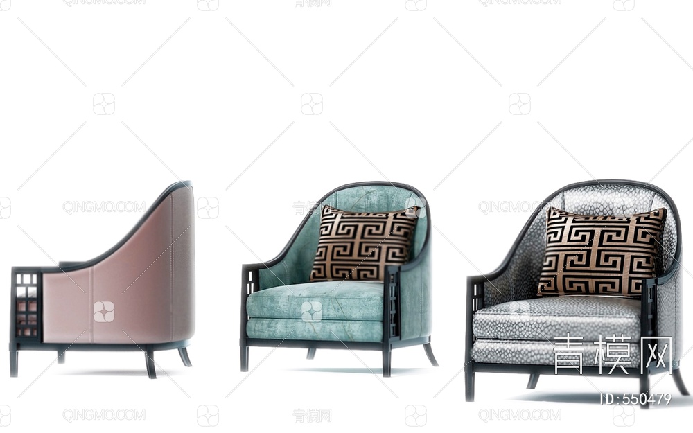 沙发椅3D模型下载【ID:550479】